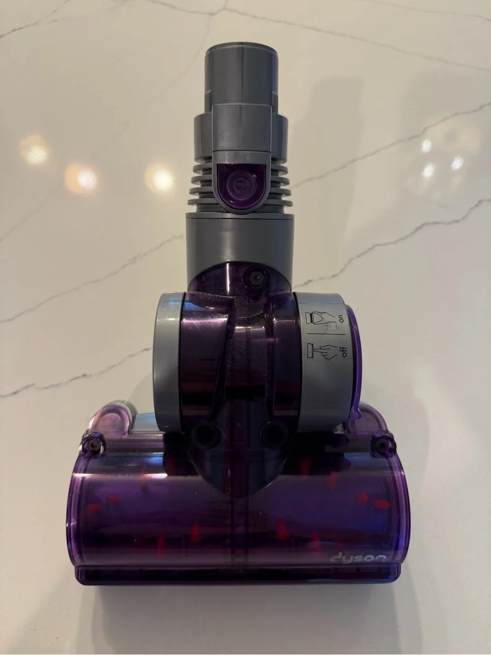 NWT Dyson OEM Mini Turbine Head Vacuum Attachment Tool - Purple/Gray (Brand New)